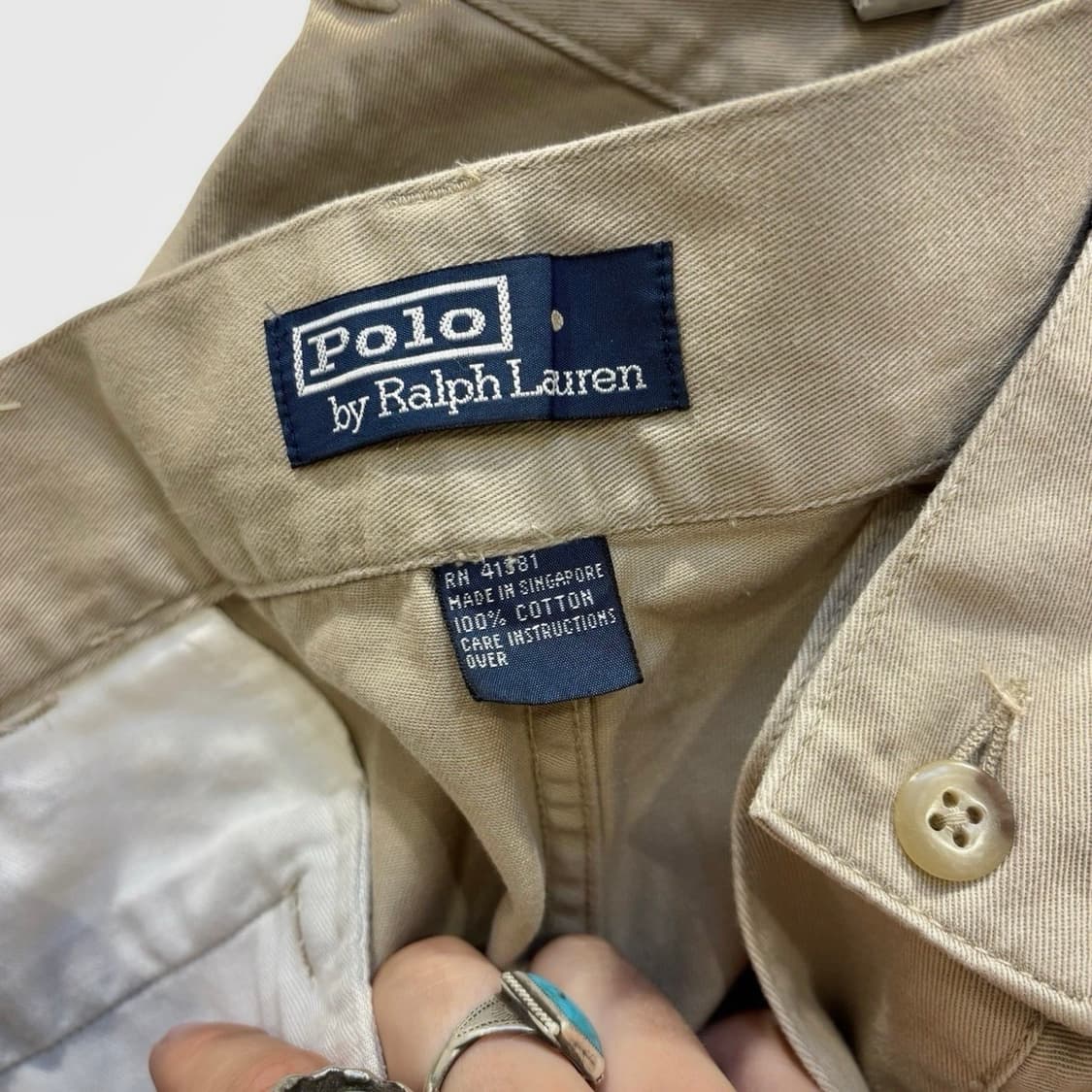 [90s POLO] Chino cargo pants dead stock 상품이미지4