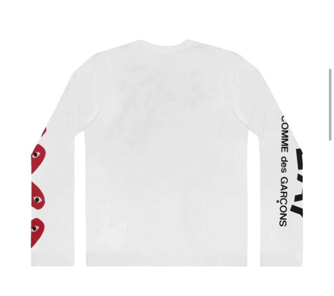 (새상품) 꼼데가르송 플레이 멀티 하트로고 롱슬리브 XL 긴팔티셔츠 상품이미지2