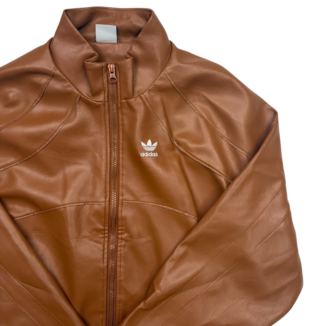 아디다스 X 디젤 브라운 포우 레더 자켓 L 상품이미지2