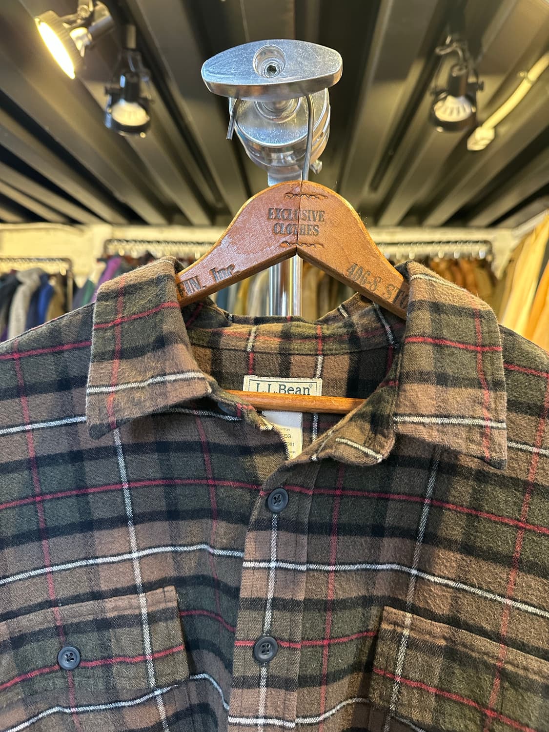 엘엘빈 헤비 코튼 체크 셔츠 상품이미지3