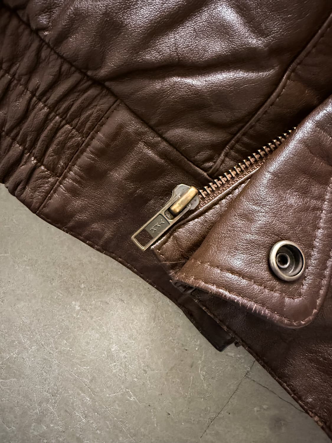 90s Leather House Leather Bomber Jacket 상품이미지5