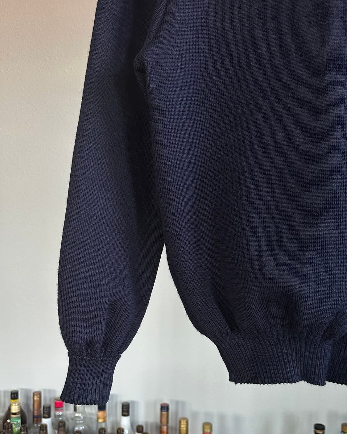 [M]버버리 BURBERRYS 엘보 패치 코만도 니트 네이비 상품이미지5