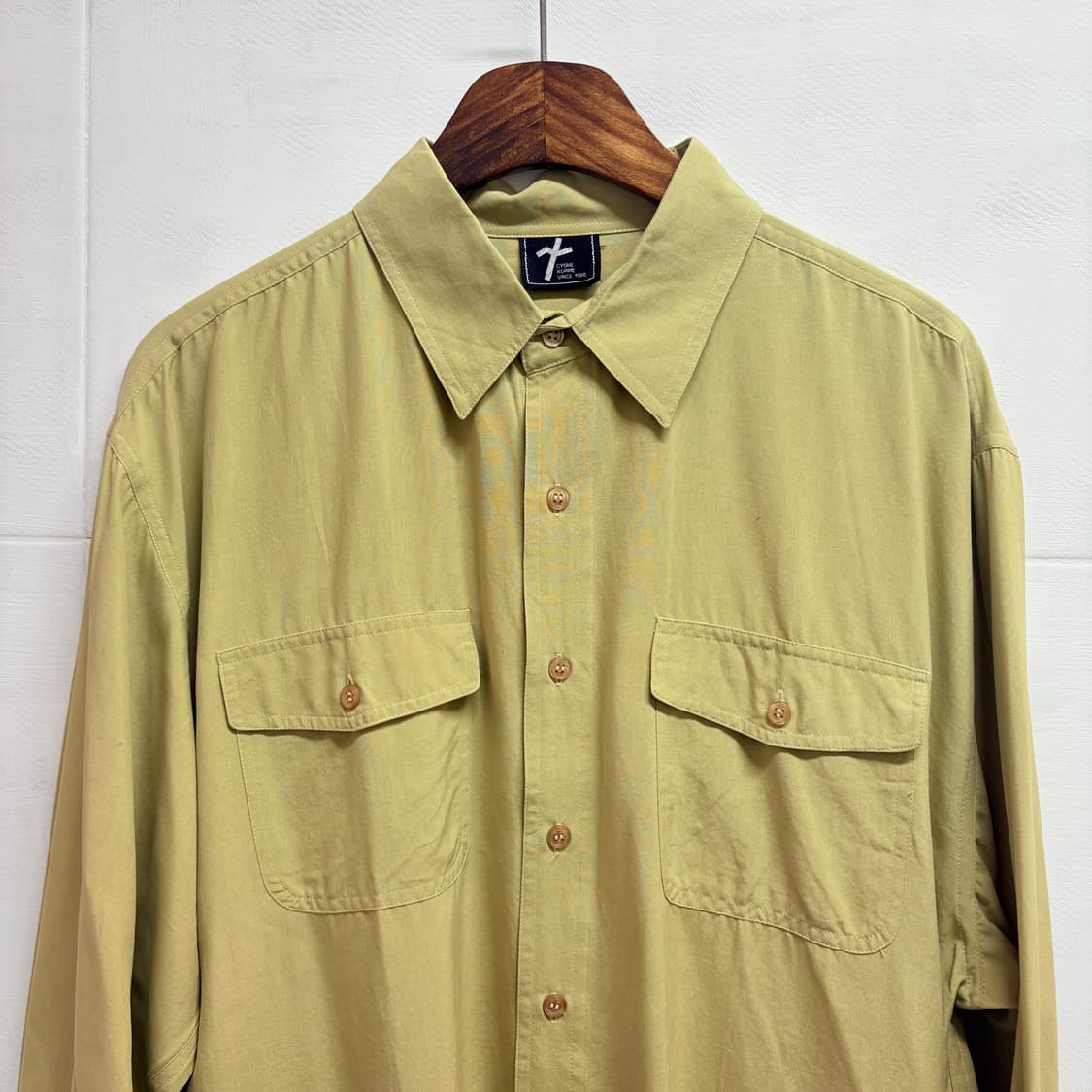 일본빈티지 포켓 워크웨어 실크 셔츠 남방  상품이미지2