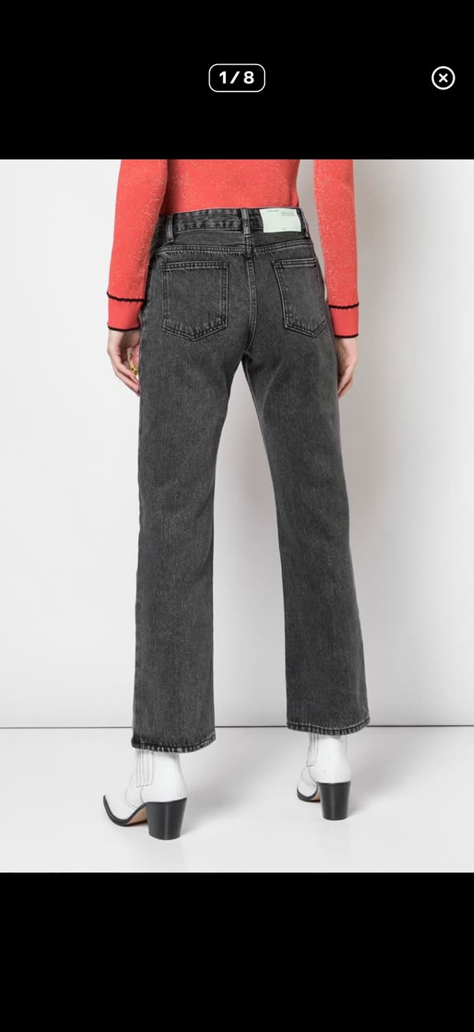 Off White 흑청 데님 상품이미지1