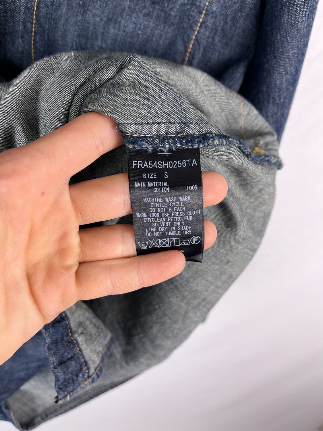 Vintage 데님 후드 셔츠  상품이미지5