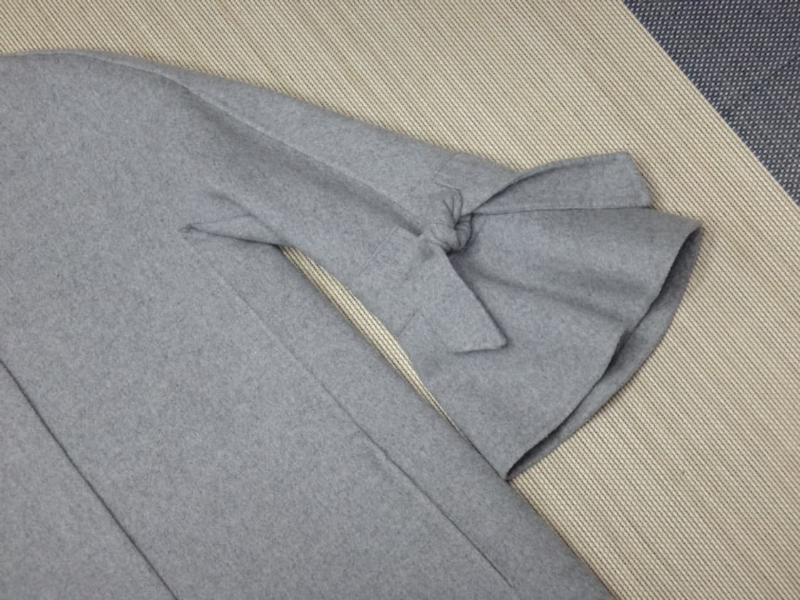 (95size) Reneevon 레니본 울혼방 코트 그레이 상품이미지6