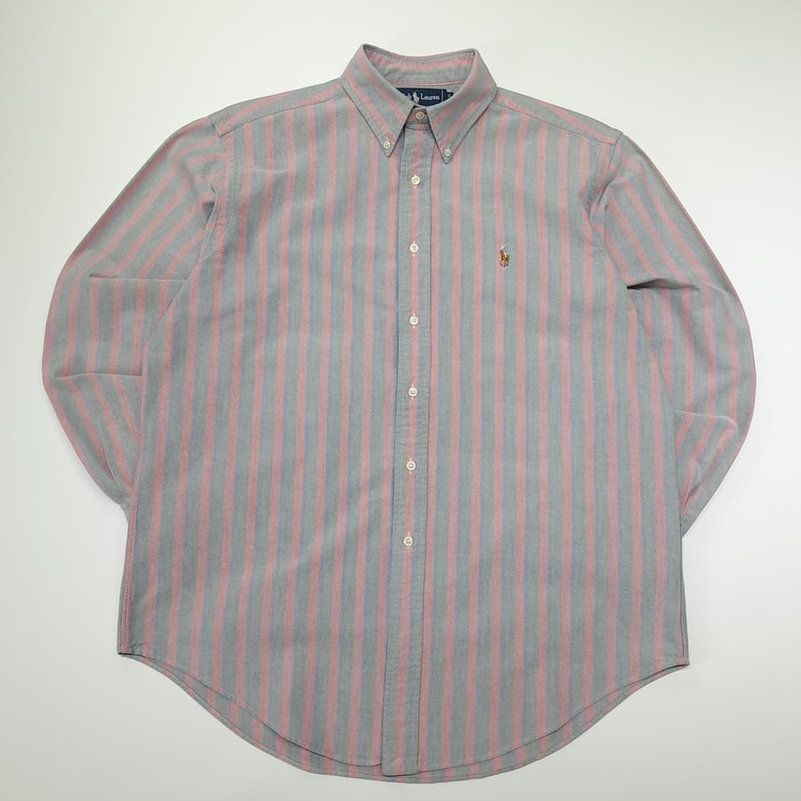 CN852 L 폴로 랄프로렌 올드스쿨 프레피 스트라이프 긴팔 셔츠 남방 상품이미지1