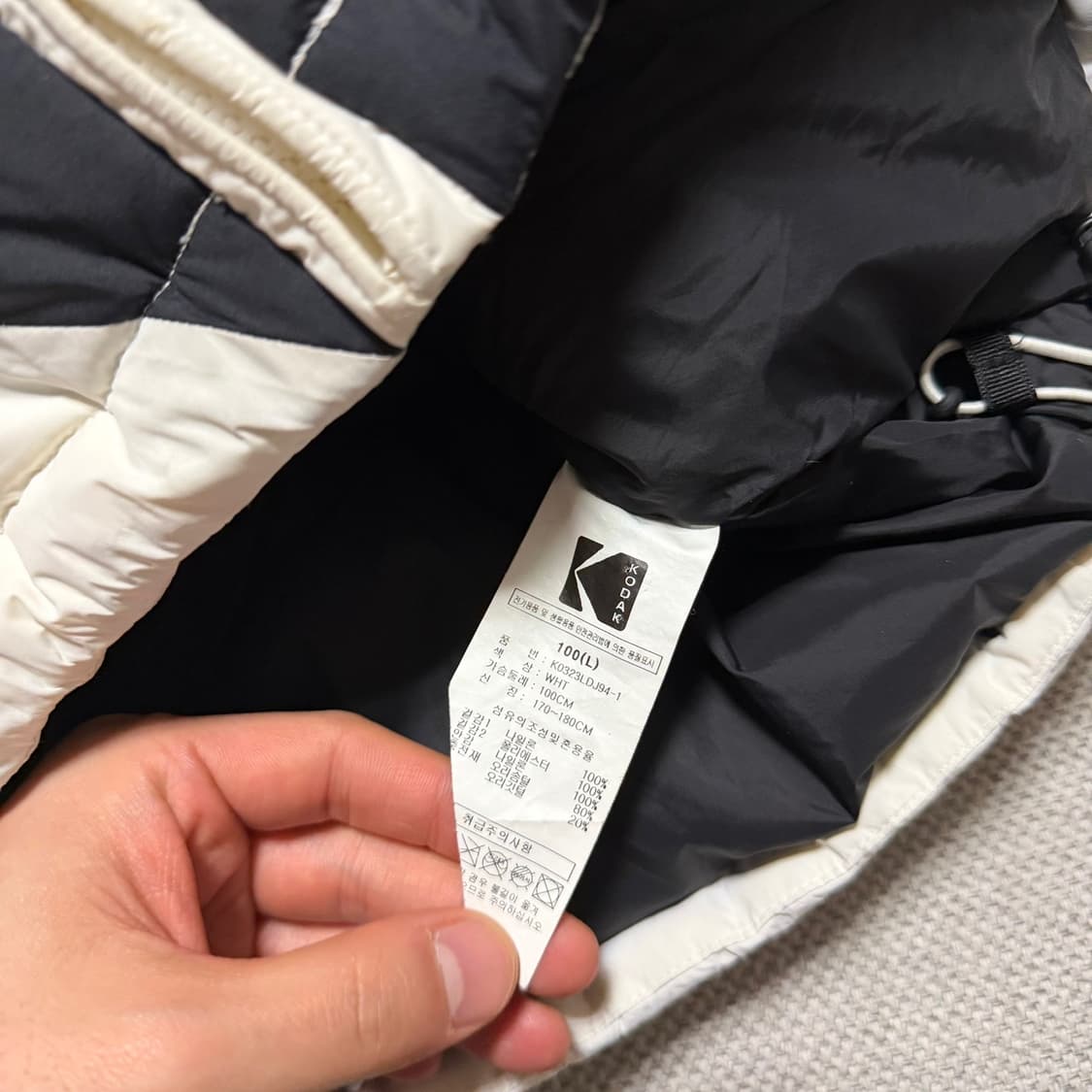 코닥 빅로고 패딩 자켓 상품이미지6