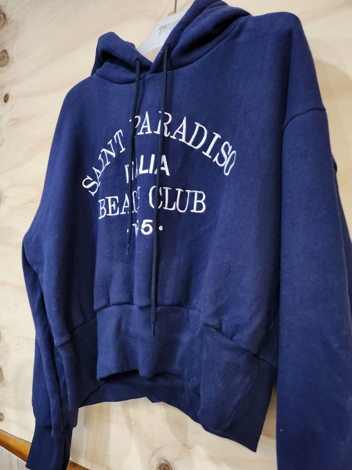 364) 여성 기모 크롭 후드티 상품이미지3