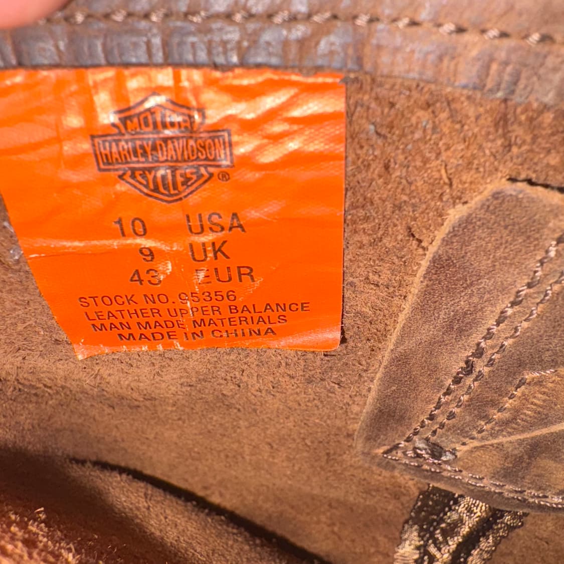 할리데이비슨 모터사이클 하네스 부츠 베이지 280 엔지니어부츠 웨스턴부츠 상품이미지8