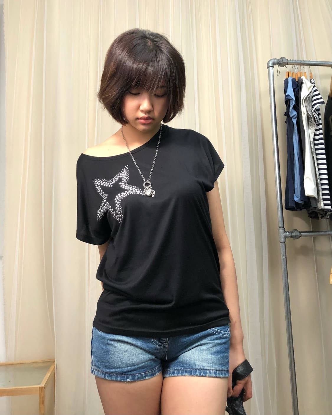  VTG 별 핫픽스 반팔 티셔츠 상품이미지1