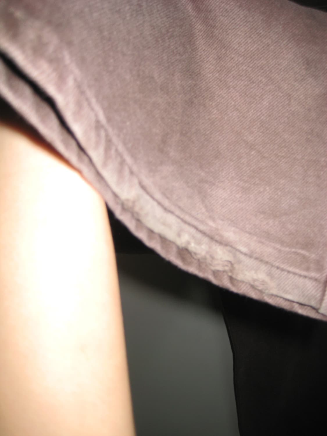 Suade 데님 자수 팬츠 브라운 스웨이드 라지 상품이미지5