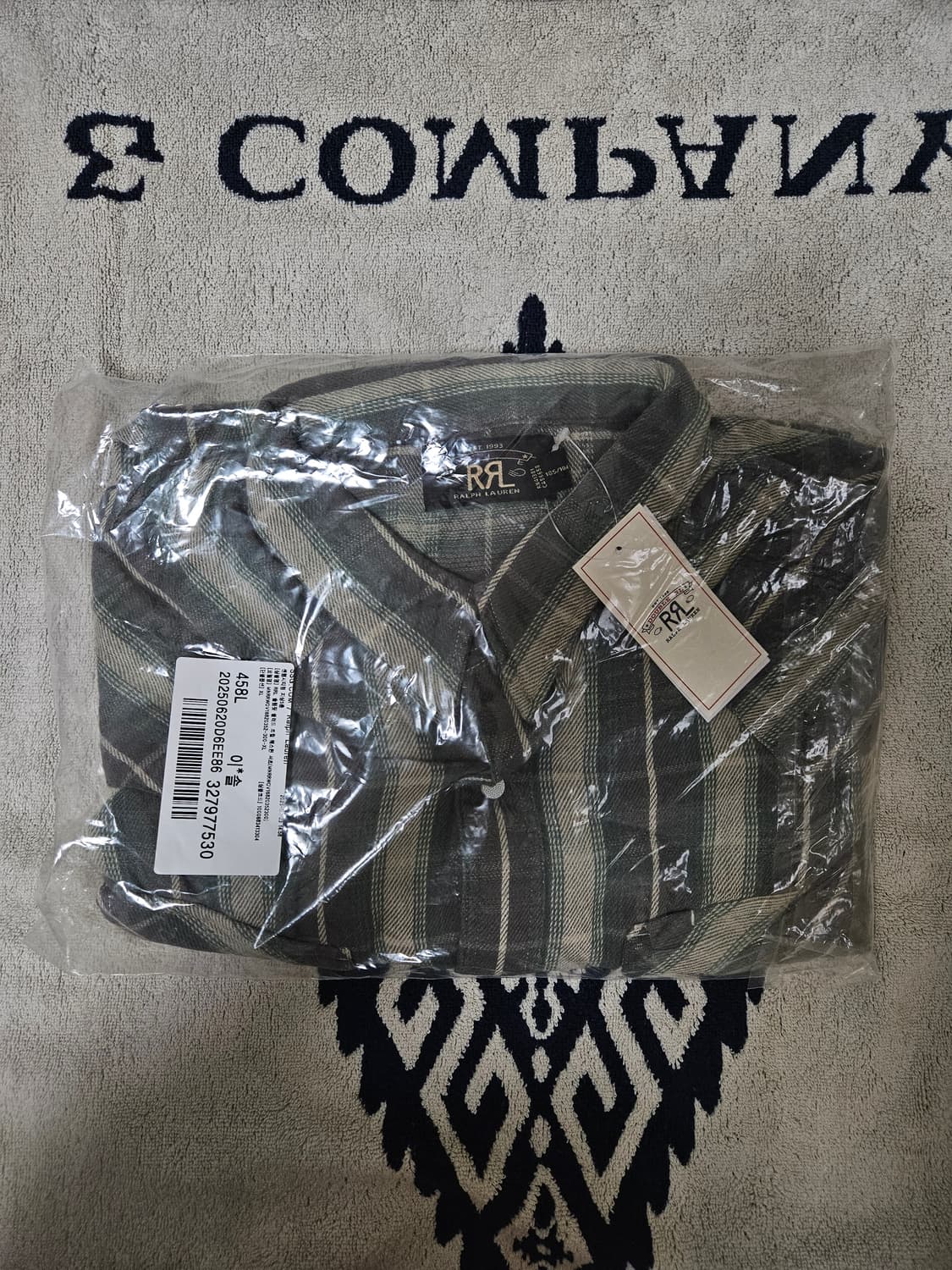 RRL 플레이드 트윌 웨스턴 셔츠 XL 상품이미지1