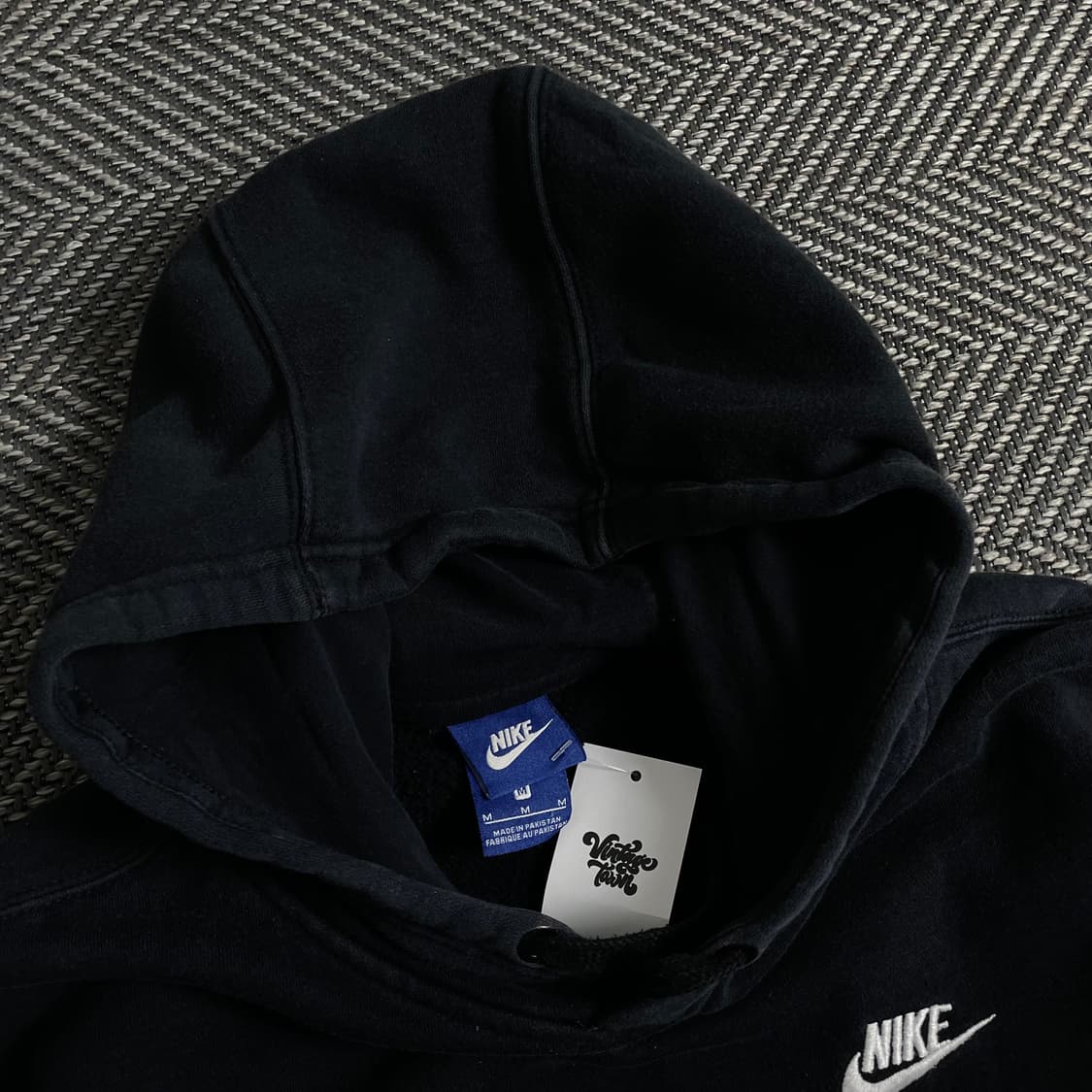 나이키 스우시로고 후드 티셔츠 블랙y 3687 상품이미지5