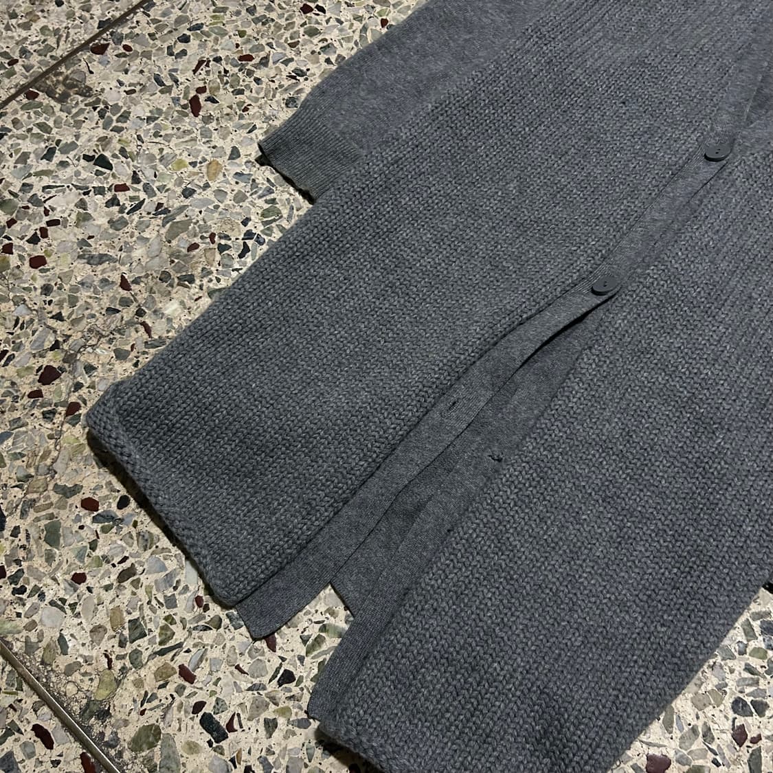 막스마라(maxmara) 그레이 롱 니트 가디건 상품이미지3