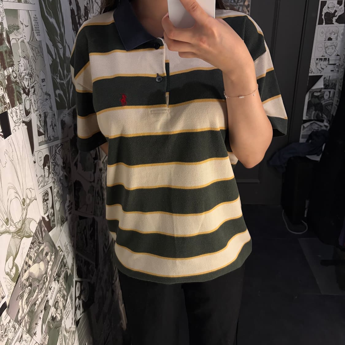 폴로랄프로렌 스트라이프 카라 반팔티 상품이미지2