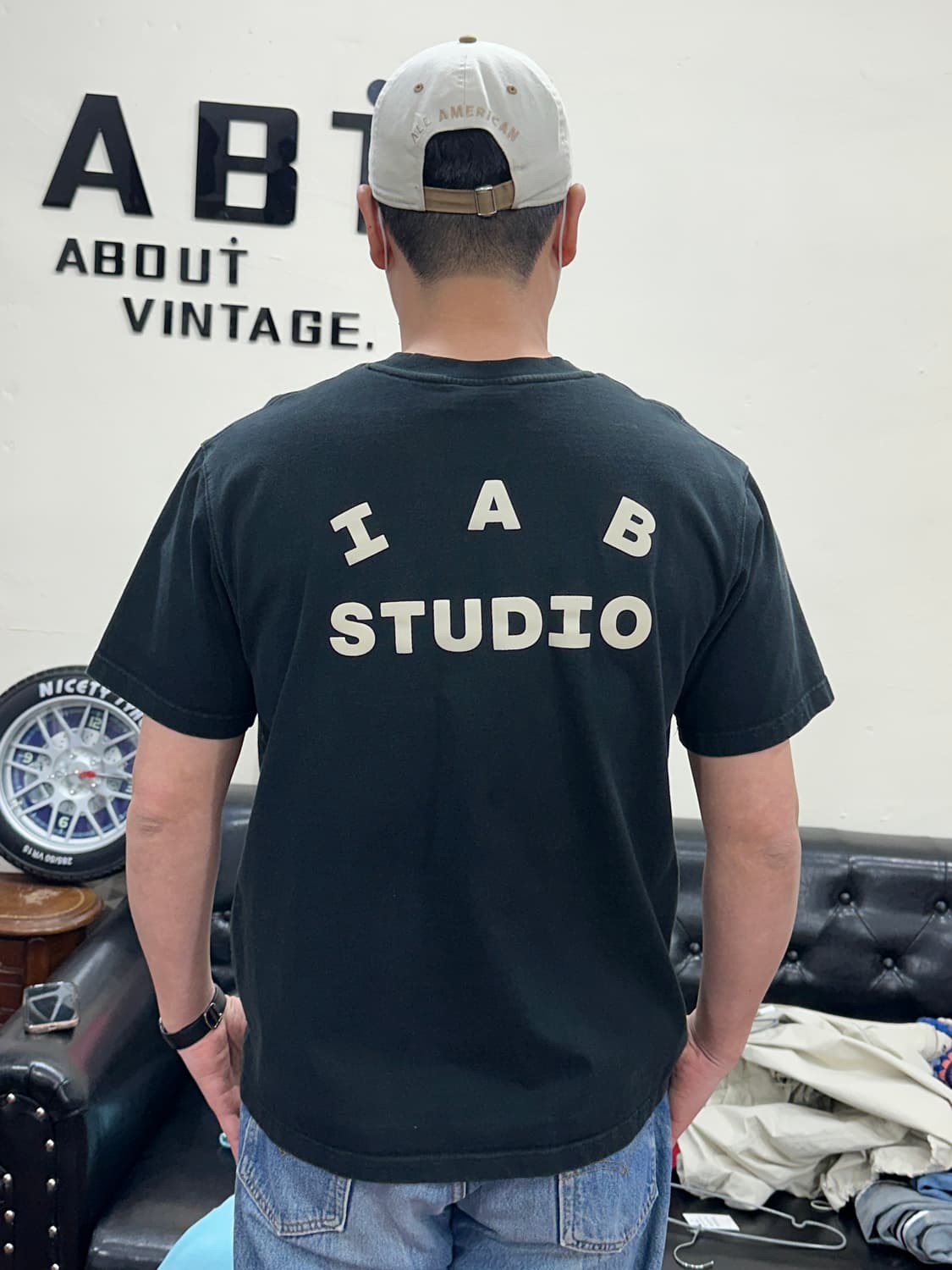 아이앱스튜디오 블랙 반팔셔츠 M 상품이미지3