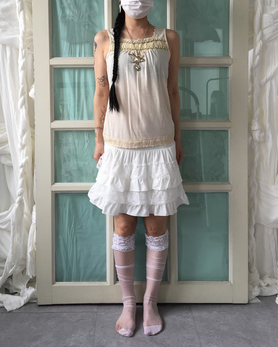 Axes femme lace trimming back crochet po 상품이미지6