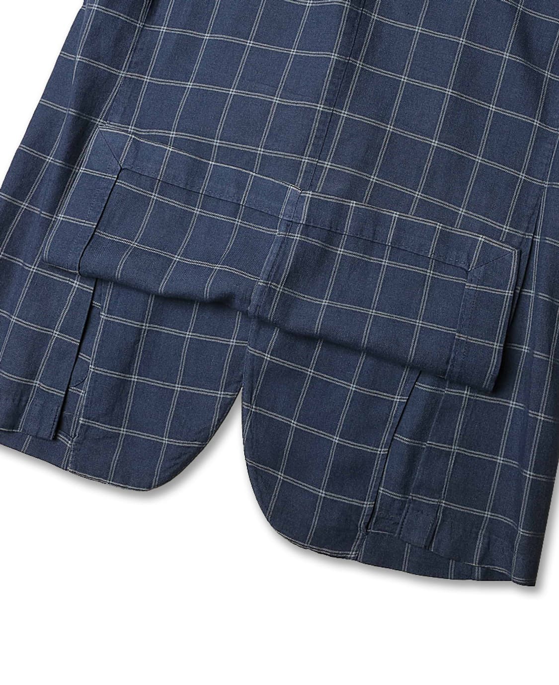 꼬르넬리아니 [Corneliani] 린넨 울 실크 이태리 체크 자켓 상품이미지4