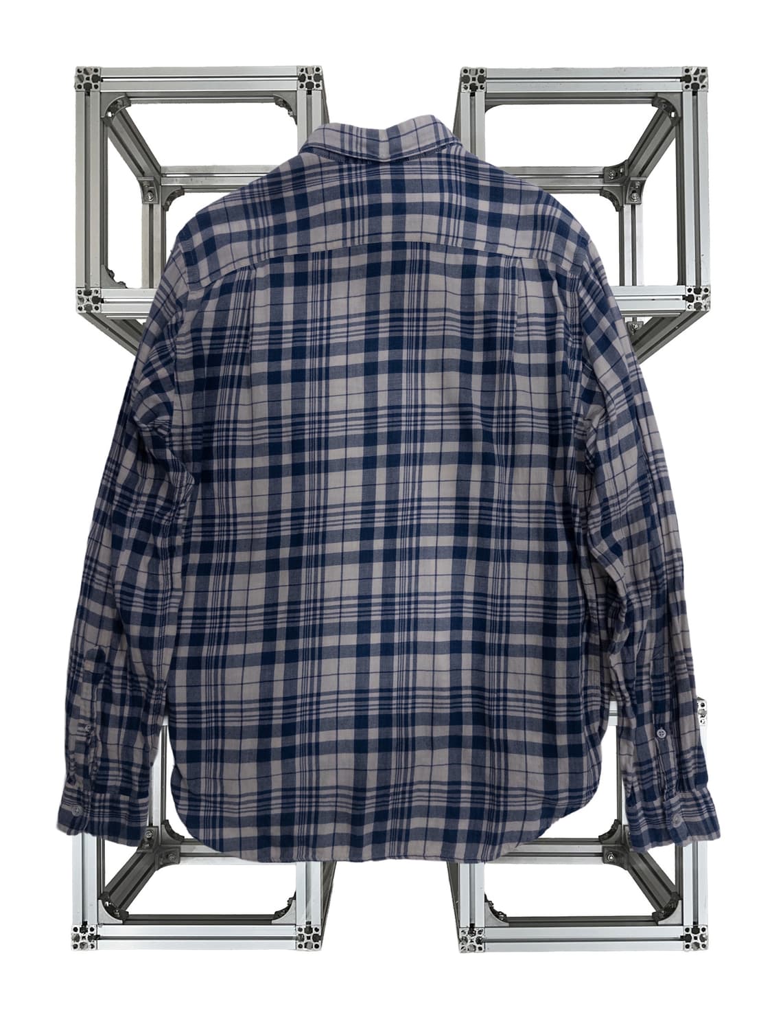 Steven Alan Blue Check Shirt 상품이미지4