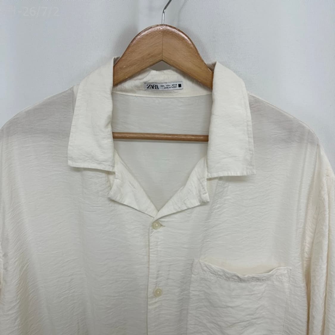 자라 남자 하늘하늘한 셔츠 남방 L /퀸 상품이미지2