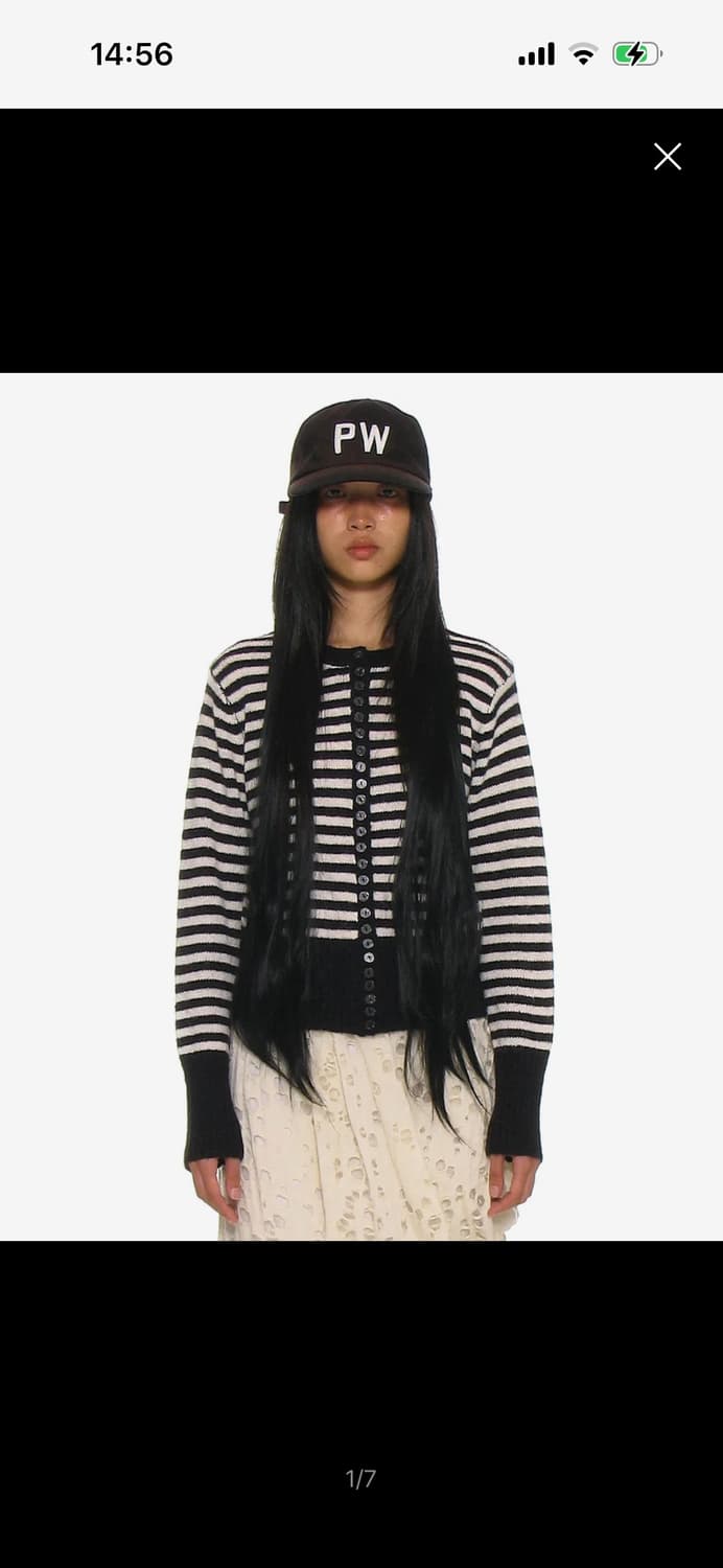 파르티멘토 우먼 와이드 리브 버튼업 니트 가디건 상품이미지1