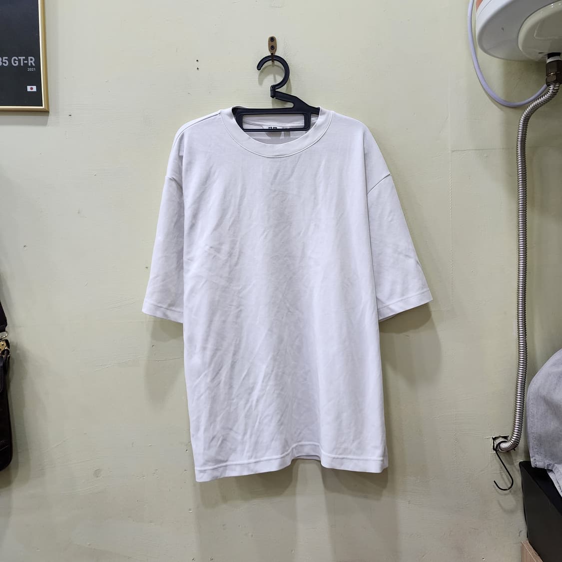 [XL] UNIQLO U AIRism 반팔티 (화이트) 상품이미지1