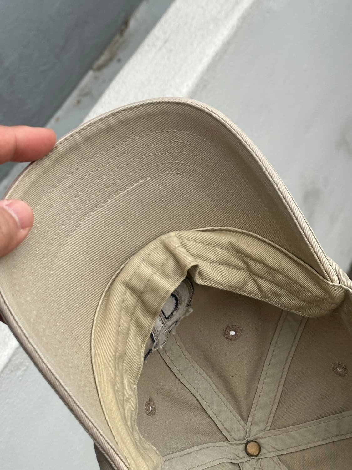 [M] 90s 빈폴 베이지 볼캡 모자 상품이미지6