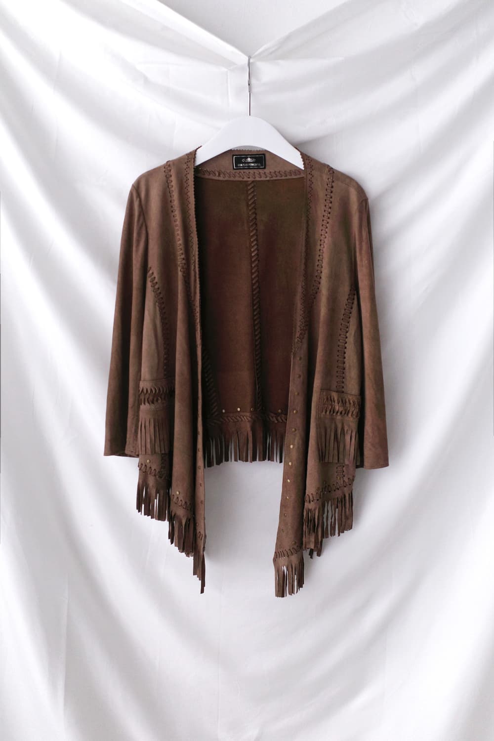 suade fringe snap jacket 상품이미지1
