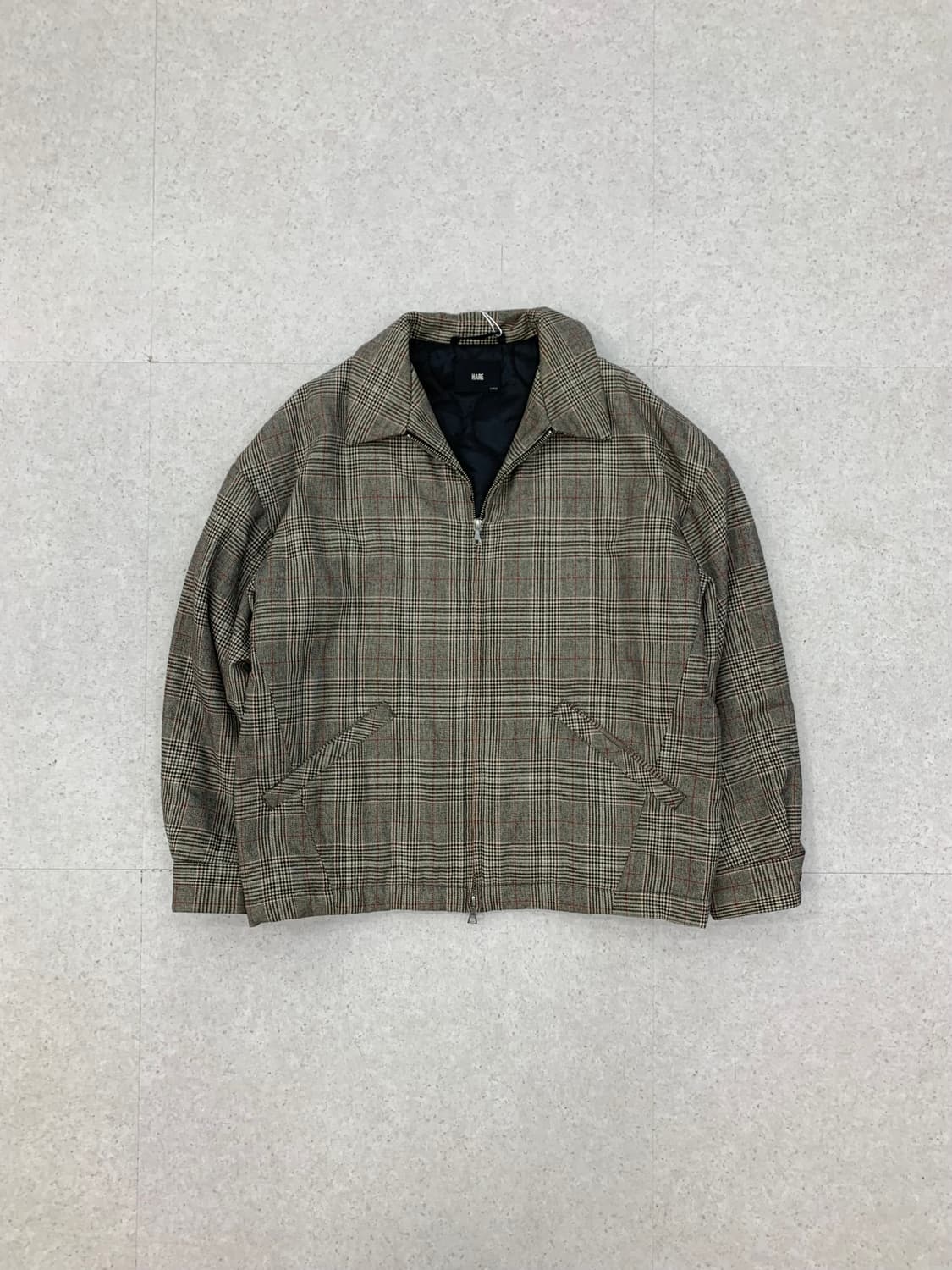 Hare 하레 울 체크 자켓 상품이미지1