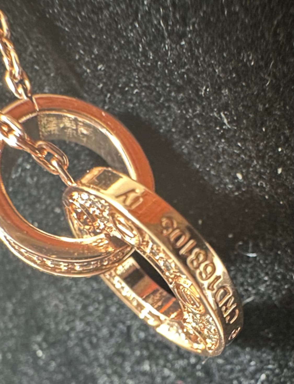 Au750로즈골드 링 팬던트 목걸이  상품이미지6