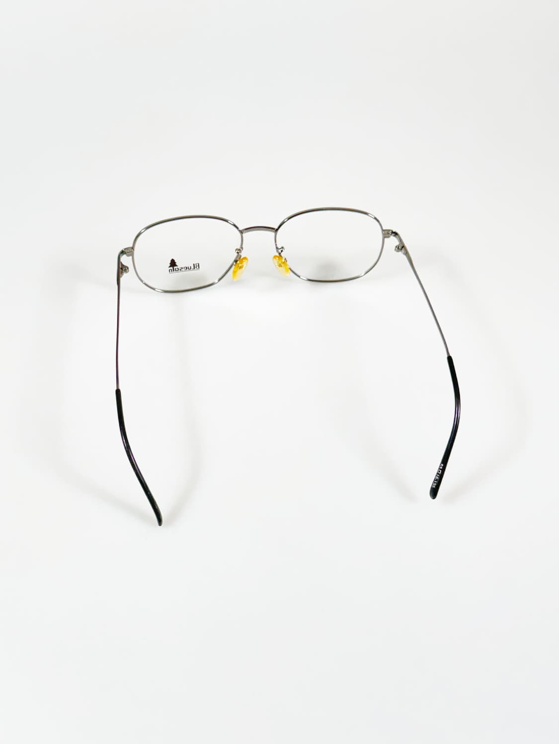 90s BLUESAIN 실버 메탈 슬림 스퀘어 메탈 빈티지 안경 상품이미지5
