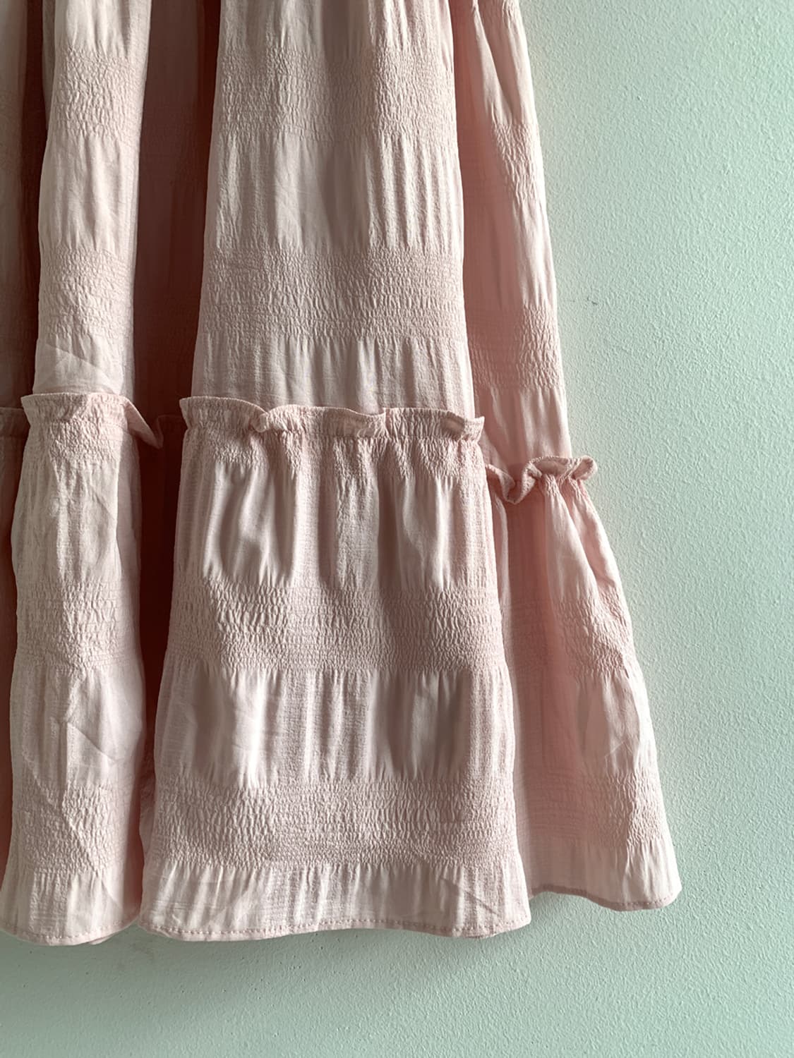 Ribbon frill smocked dress 상품이미지6