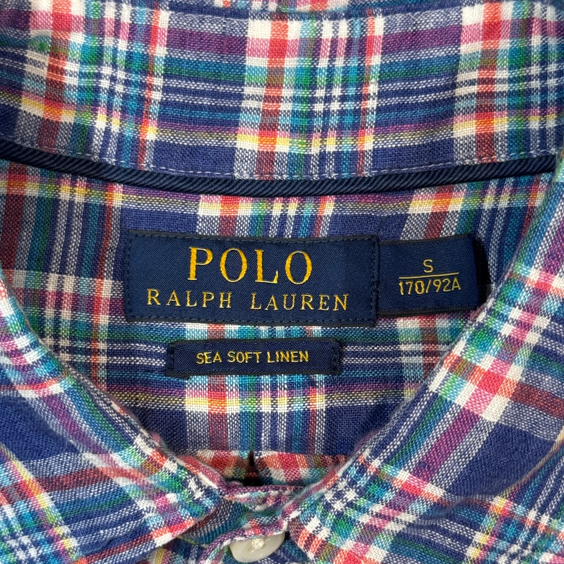 S) 폴로 랄프로렌 씨 소프트 린넨 체크 셔츠 상품이미지5