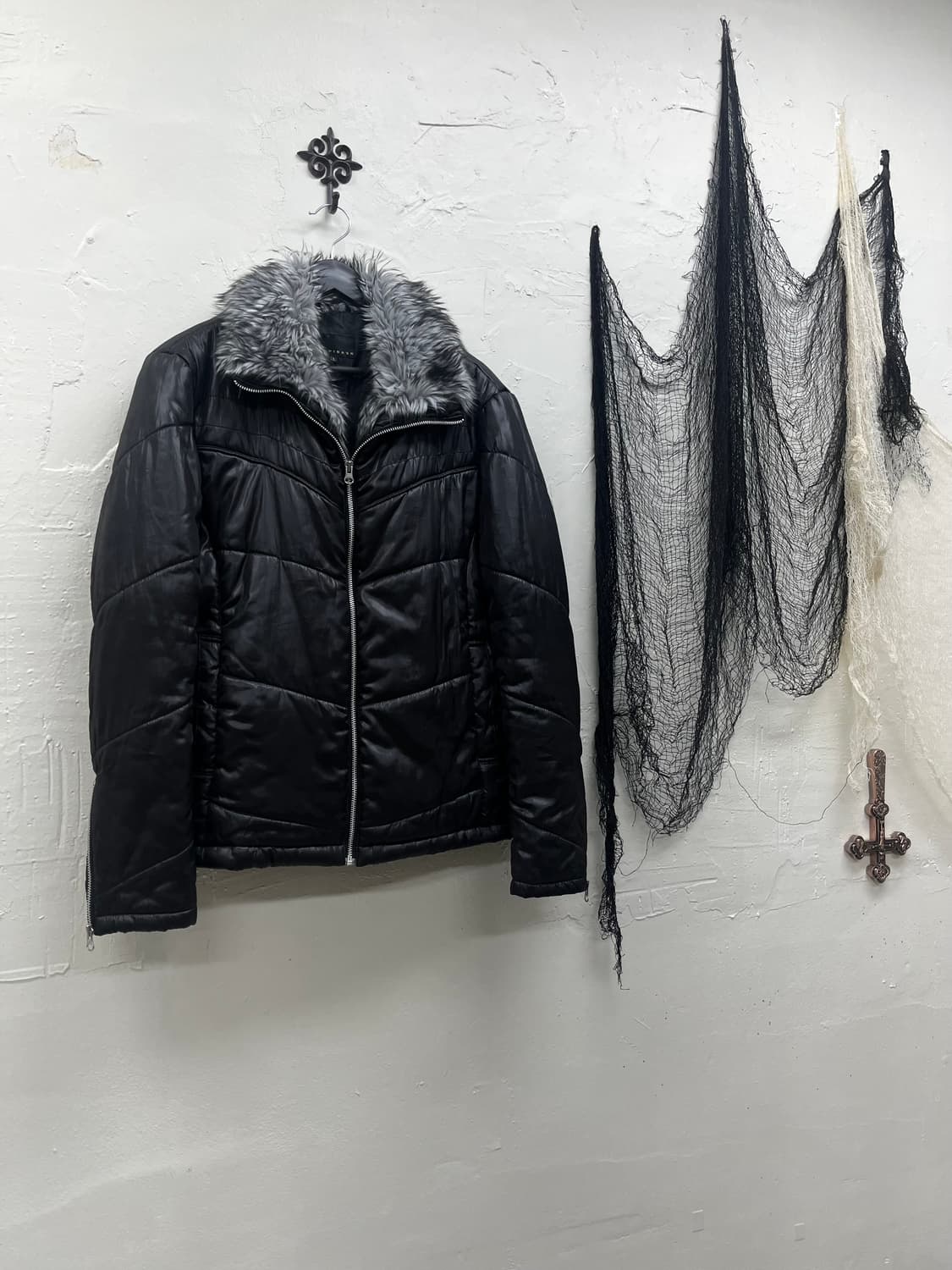 Spinash vkei trimming fur jacket 상품이미지1