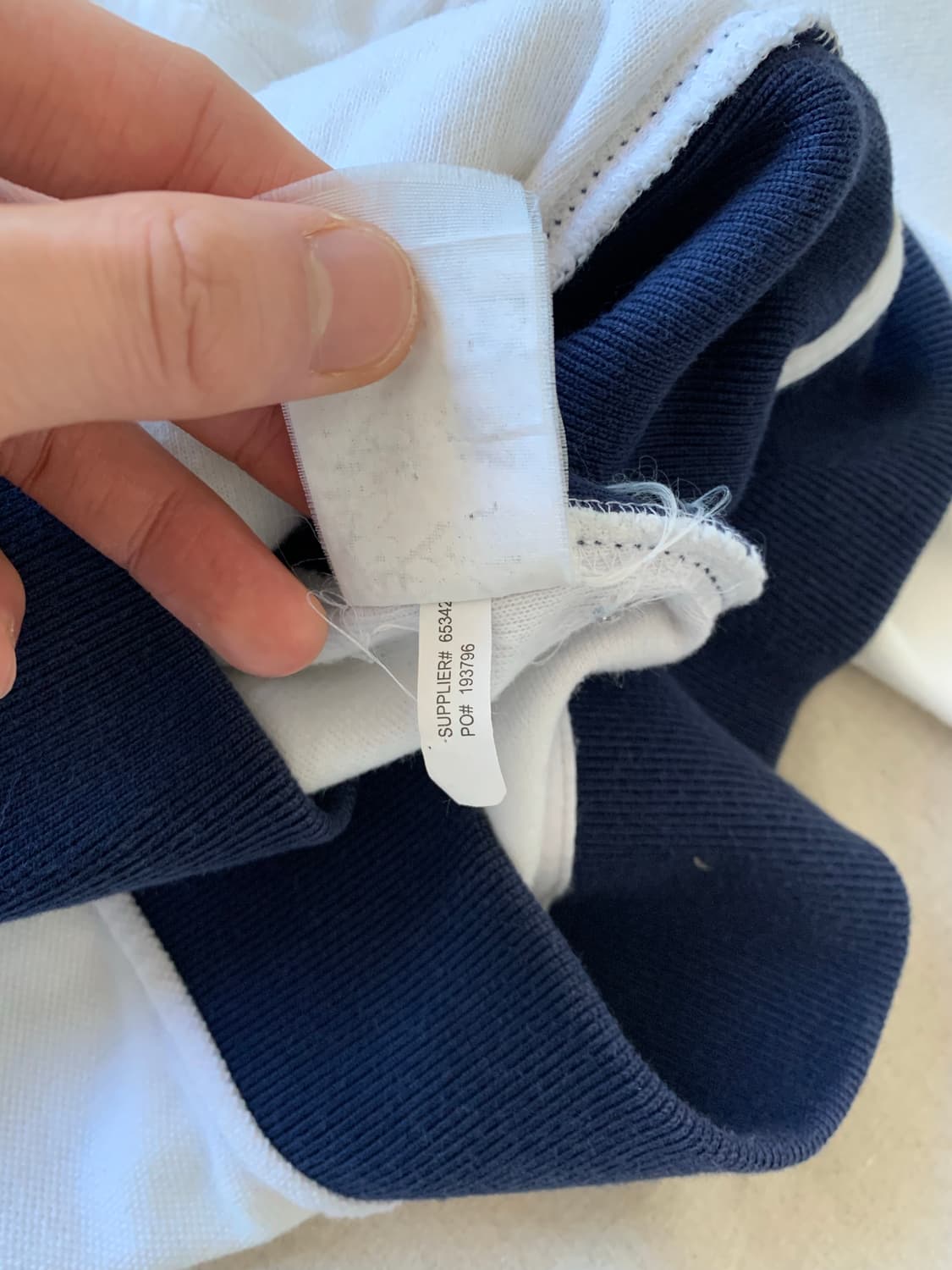 대장급 폴로 랄프로렌 빅포니로고 화이트 네이비 코튼 집업  상품이미지10