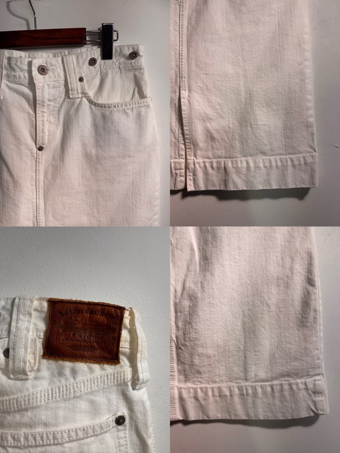 Polo Ralph Lauren 폴로 화이트 코튼 데님 스커트 상품이미지10