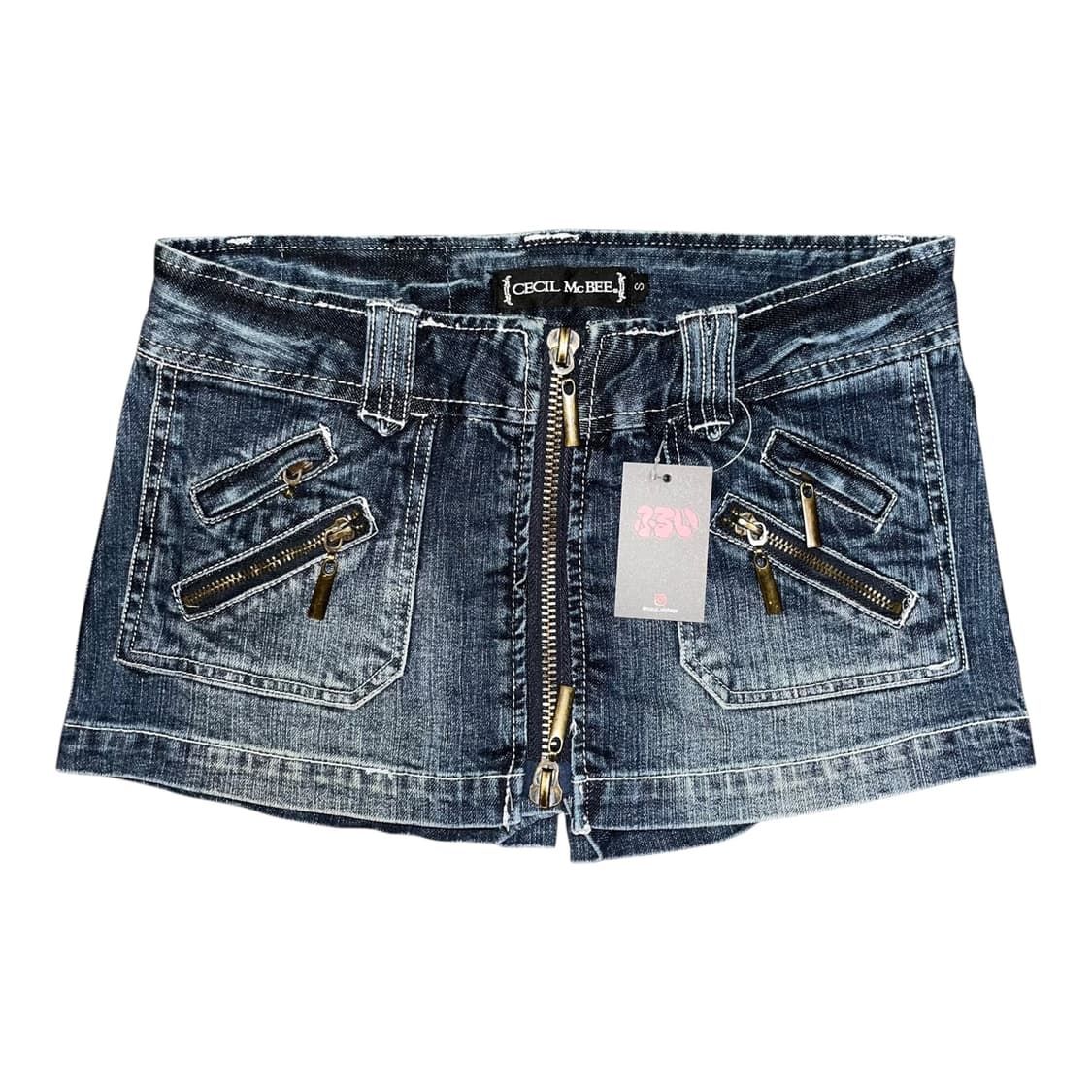 CECIL McBEE 세실맥비 투웨이 데님 스커트팬츠 펑크y2k갸루 상품이미지1