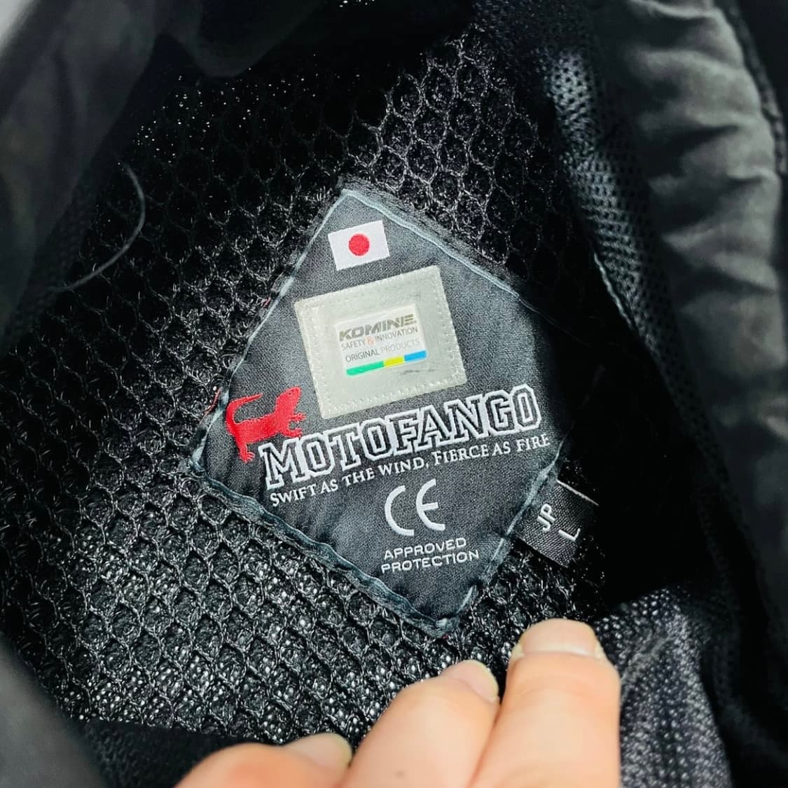 코미네 모토팡고 바이커 메쉬 빈티지 블랙 자켓 상품이미지5