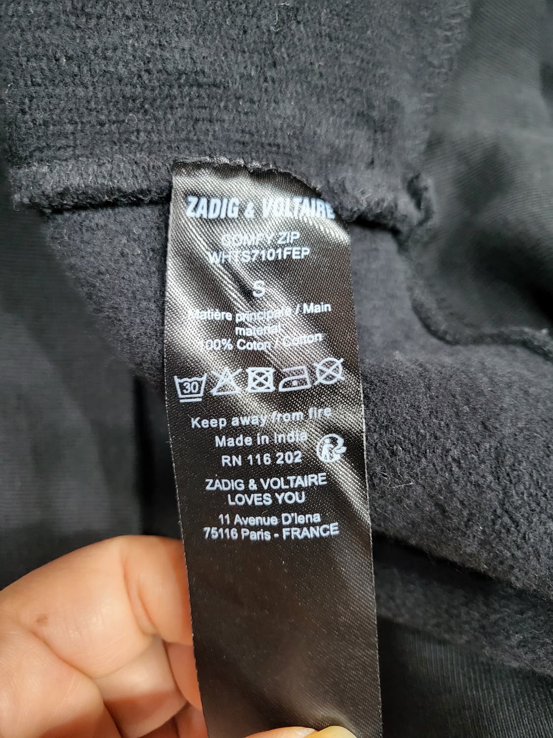 쟈딕엔볼테르 스톤 해골 후드자켓 상품이미지8