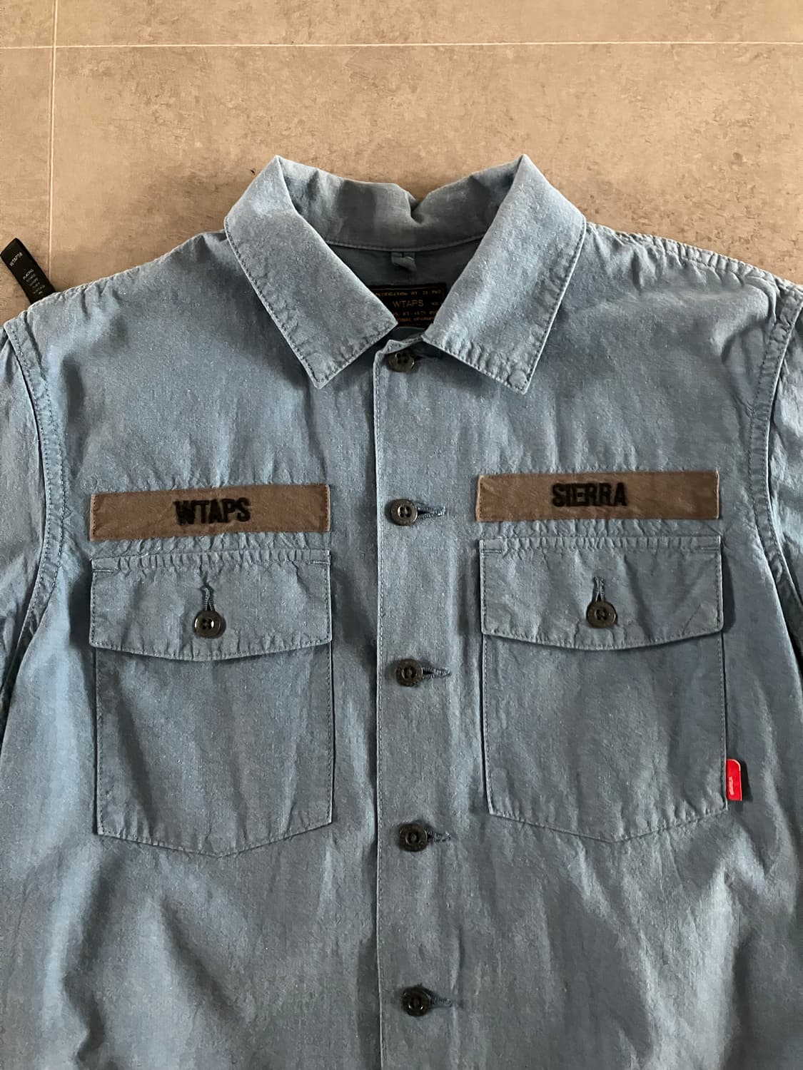 Wtaps 더블탭스 샴브레이 반팔 셔츠 상품이미지3