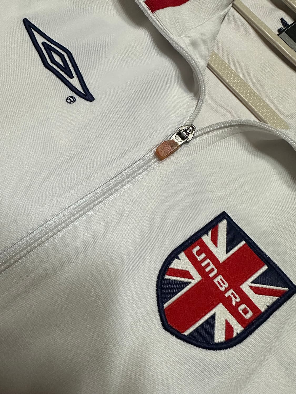 엄브로 잉글랜드 져지 엄브로 집업 엄브로반팔 화이트 대장 상품이미지5