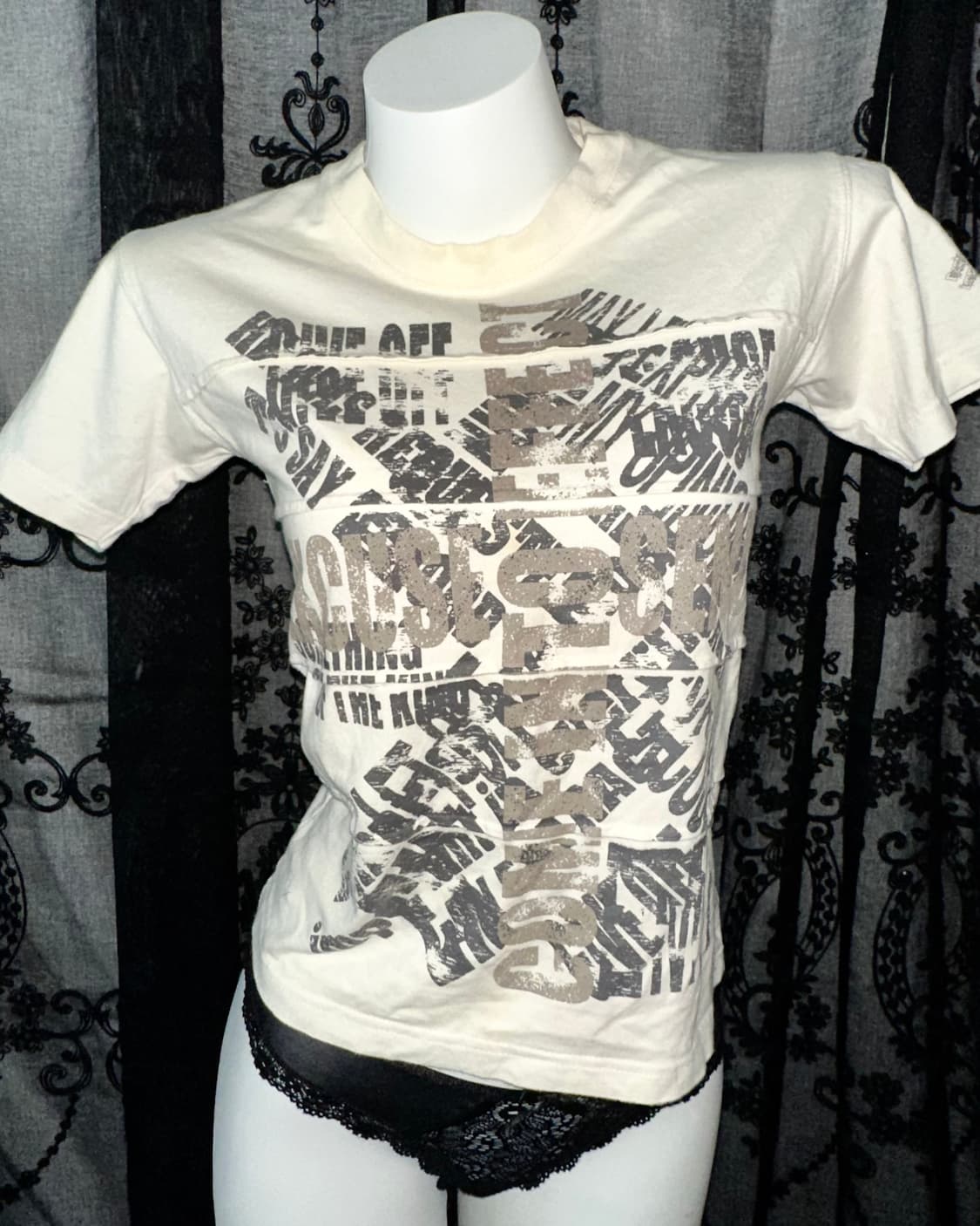 Y2k lettering short-sleeved 상품이미지2