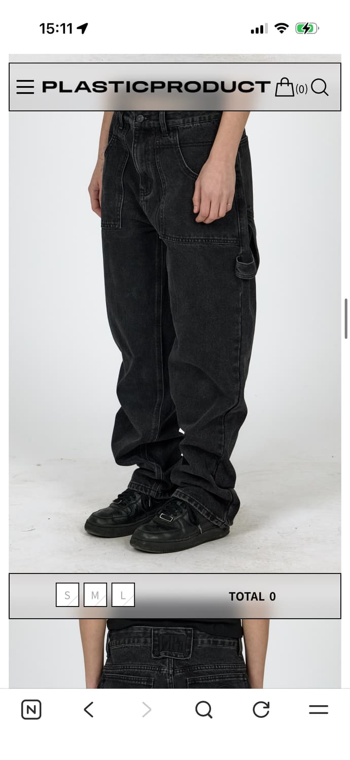 MPa PAINTER DENIM PANTS (BLACK) 상품이미지3
