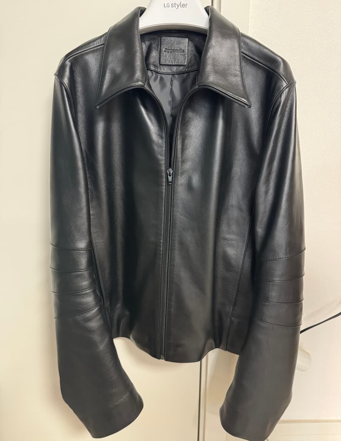 머듈 아펜딕스 레더 자켓 블랙 3사이즈 상품이미지2