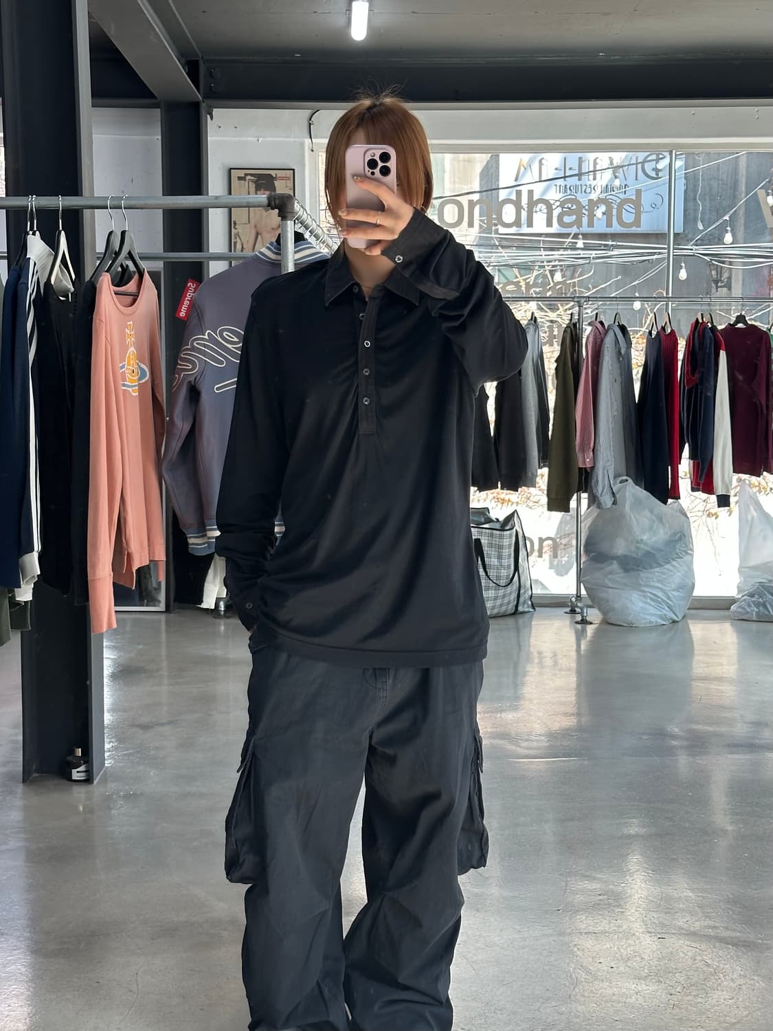 버버리 셔링 루즈 버튼 셔츠 롱슬리브 상품이미지3