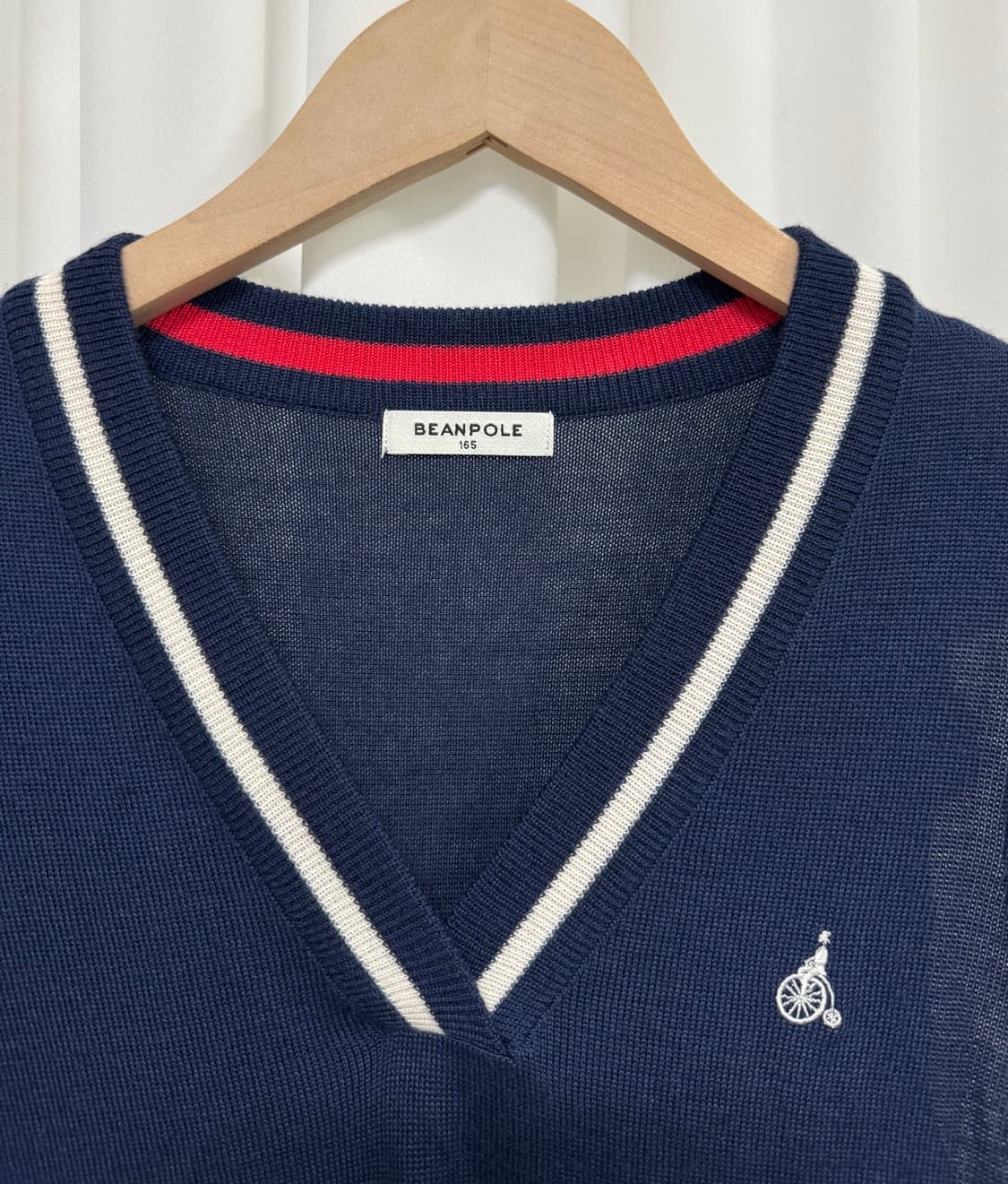 빈폴 브이넥 네이비 니트원피스  상품이미지9