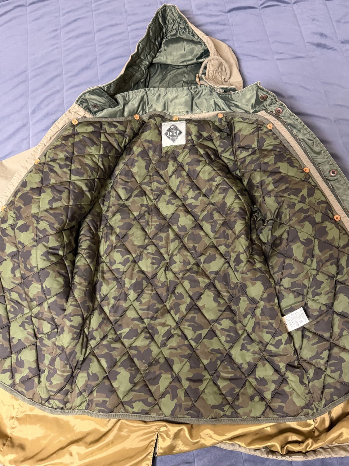 (새상품급)Jeep 스피릿 와펜 야상 자켓 SM 상품이미지5