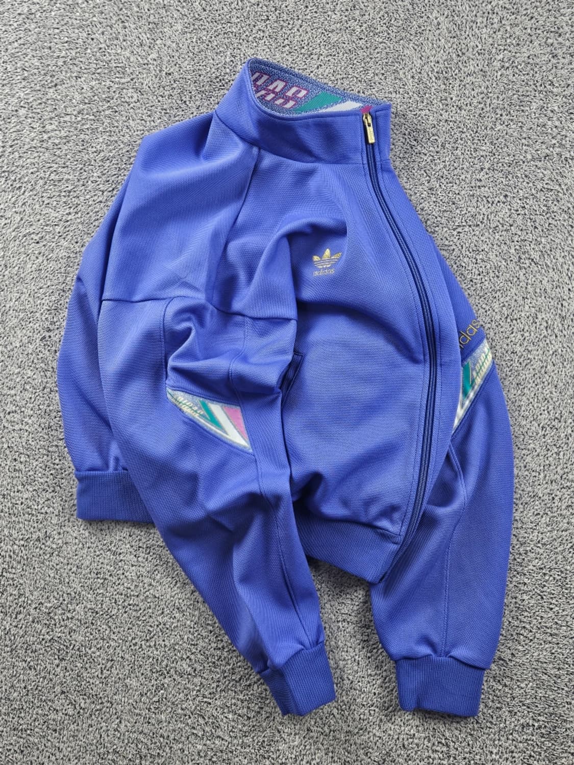 90's 아디다스 스포츠 올드스쿨 트랙탑 져지 (XL추정) / 11234 상품이미지4