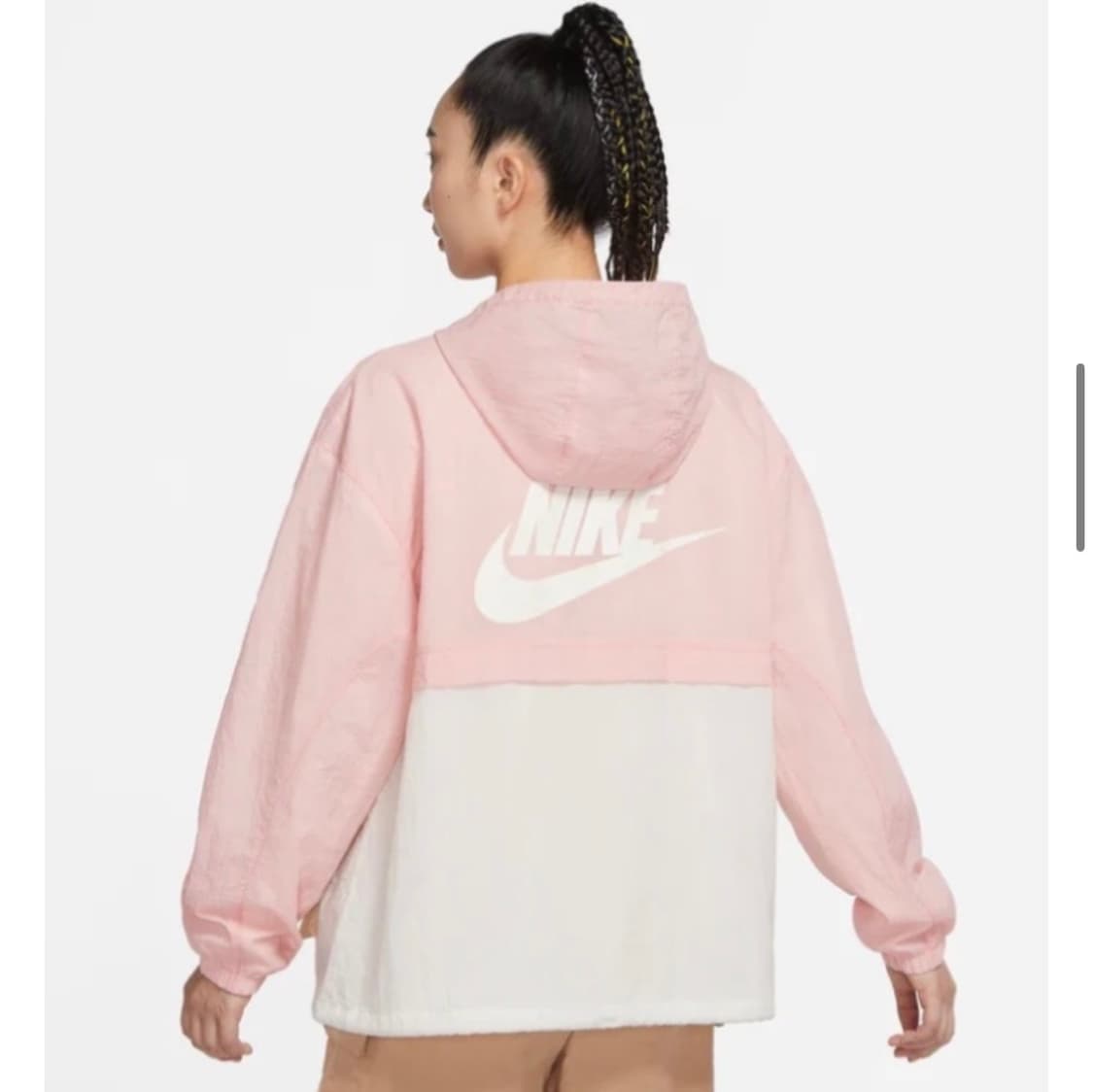 나이키 여자 여성 우븐 스우시 핑크 바람막이 자켓 재킷 바막 상품이미지2